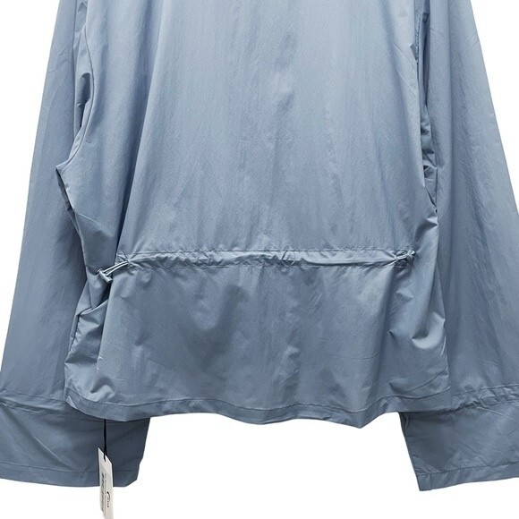 NWT Zyia Active Drawstrings Lightweight Windbreaker Blue Gray Women’s Large New - Picture 14 of 16